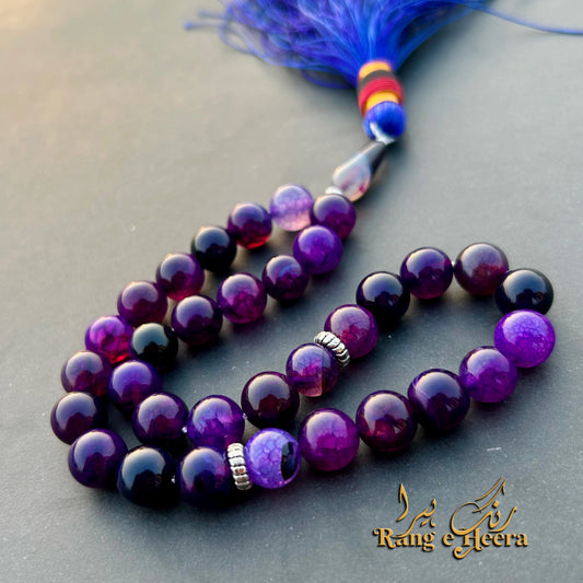 Purple Aqeeq Tasbih