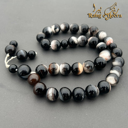 Black Sulemani Aqeeq Tasbih